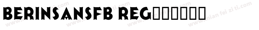BerinSansFB Reg字体转换